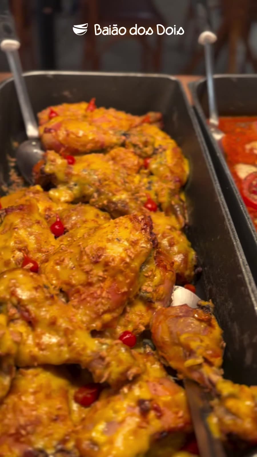 Frango assado temperado